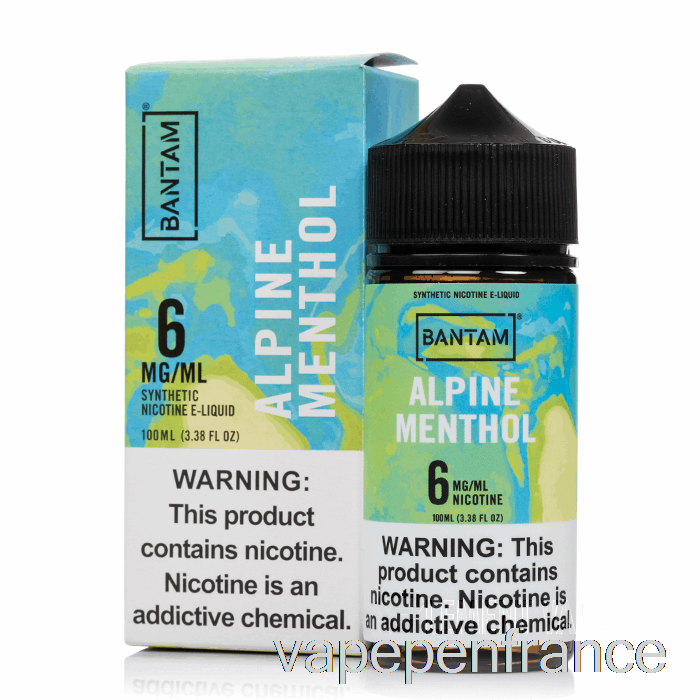 Menthol Alpin - Bantam Vape - Stylo Vape 100ml 0mg